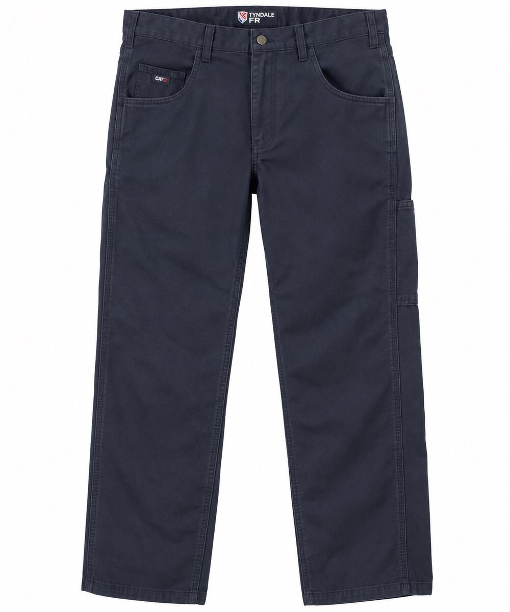 Tyndale FRMC CAT 2 Flame Resistant Work Pants Navy W36 L30 Carpenter Utility